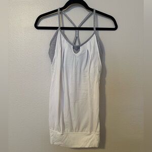 Lululemon white and grey tank